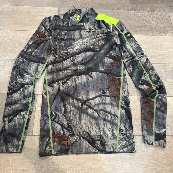 UNDER ARMOUR MENS CAMO COLDGEAR COMPRESSION SHIRT SMALL - Picture 1 of 8